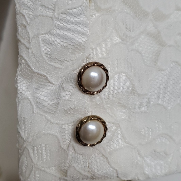 Vintage 2 piece Ivory Lace Suit Sz 12 EUC - Picture 11 of 11